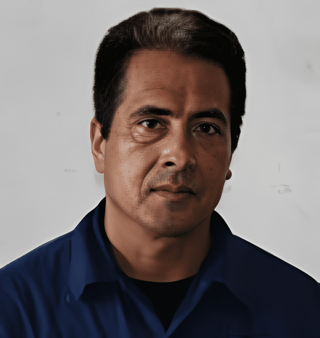 Middle-aged man, short dark hair