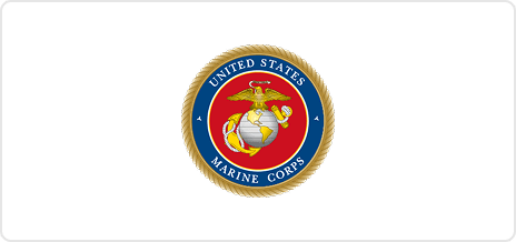Marine Corps logo with globe and anchor