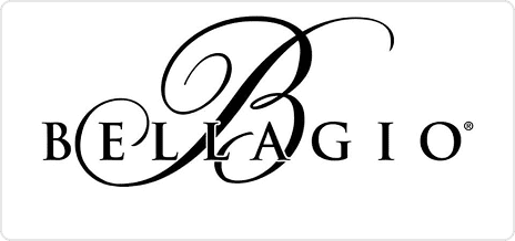 Bellagio brand emblem in black font