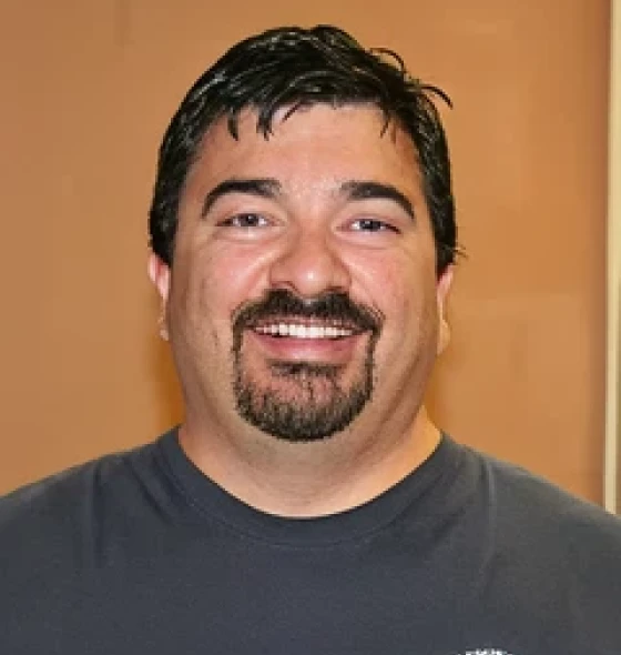 Happy man in casual shirt